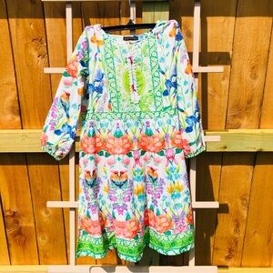 NEW J. Girls Floral Tunic Dress Sz. 9-10